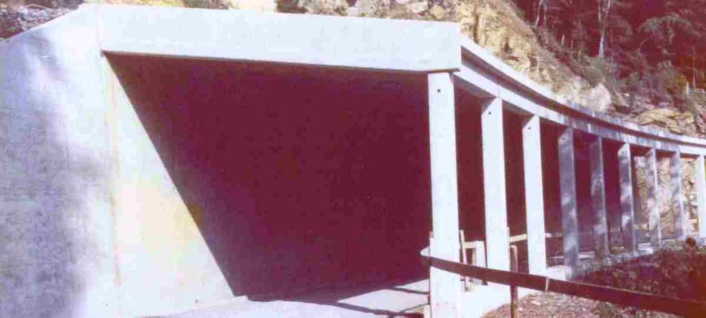 0301.3 - 1973 - Stützen - Sisikon-Riemenstalden, Lawinengalerie Chämlezen