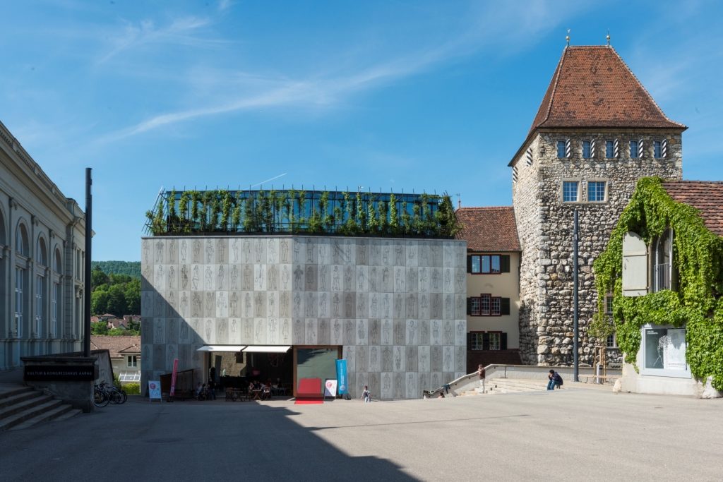 Stadtmuseum Aarau, vorfabrizierte Fassadenelemente, BEFAG