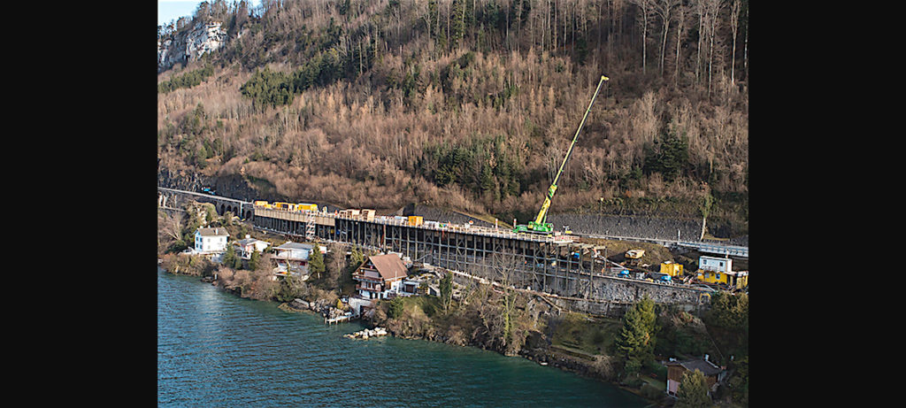 2018.1 N4 neue Axenstrasse, Fahrbahnplatten zw. Brunnen - Sisikon