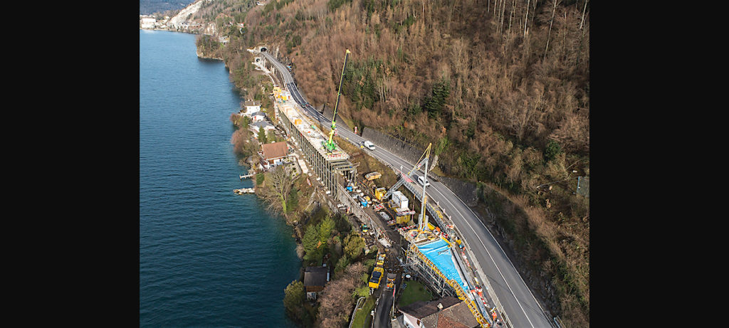 2018.2 N4 neue Axenstrasse, Fahrbahnplatten zw. Brunnen - Sisikon